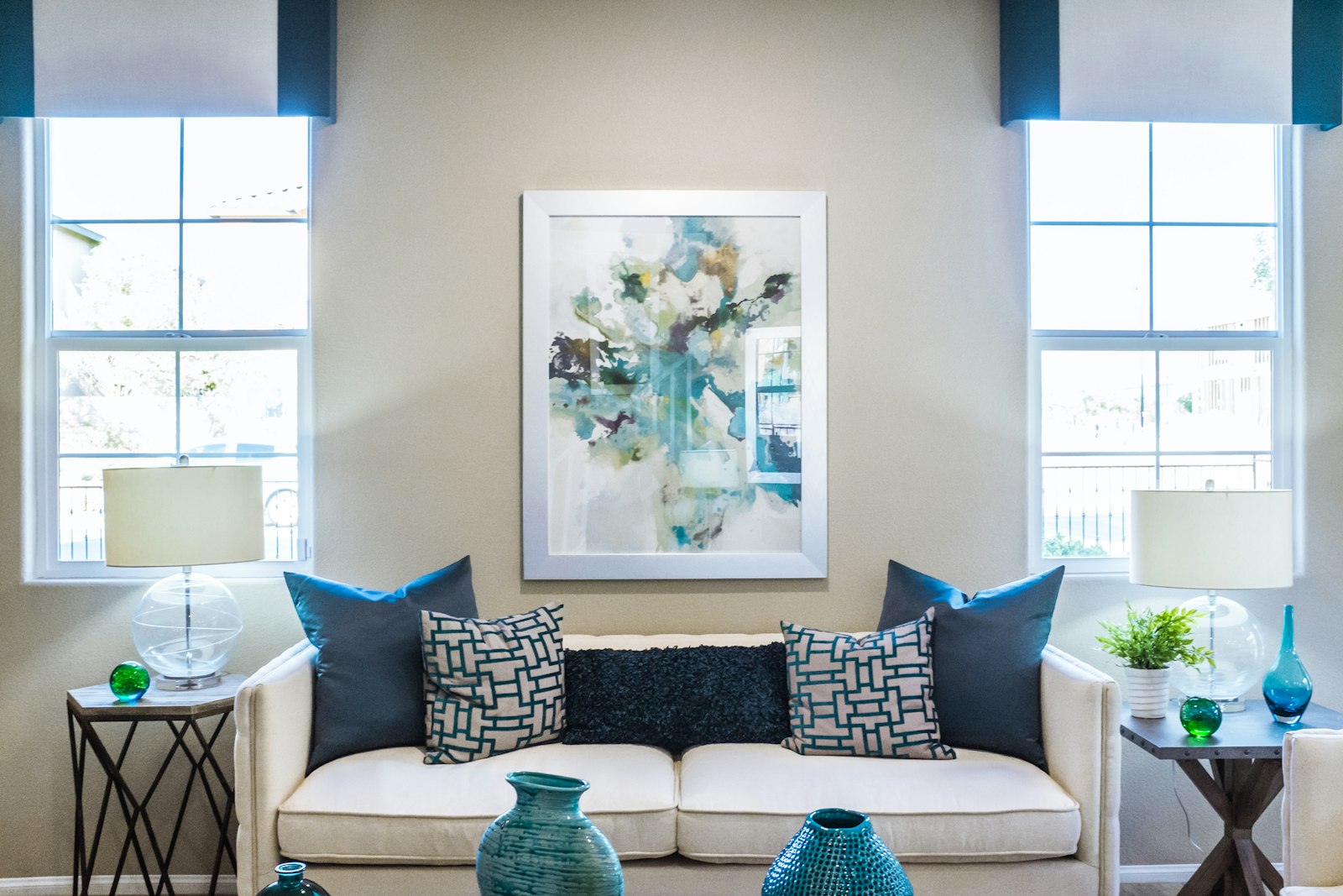 A calm, light-filled therapy lounge with soft daylight and plants